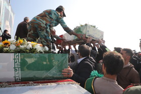 آیین استقبال از پیکرهای مطهر شهدای گمنام - تبریز