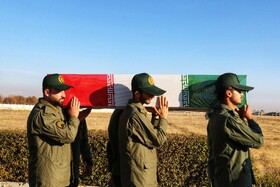 آیین استقبال از پیکرهای مطهر شهدای گمنام - همدان