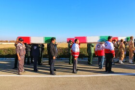 آیین استقبال از پیکرهای مطهر شهدای گمنام - همدان