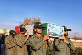 آیین استقبال از پیکرهای مطهر شهدای گمنام - همدان