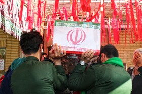 آیین استقبال از پیکرهای مطهر شهدای گمنام - همدان