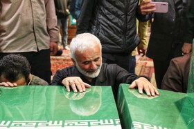 آیین استقبال از پیکرهای مطهر شهدای گمنام - همدان