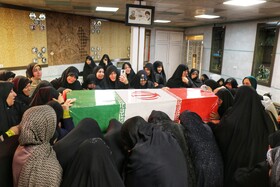 آیین استقبال از پیکرهای مطهر شهدای گمنام - همدان