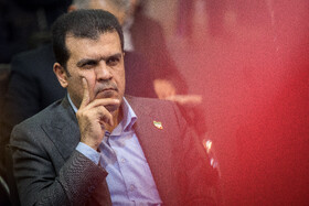 حسین افشین، معاون علمی و فناوری رئیس جمهور در مراسم افتتاحیه نمایشگاه توانمندی‌های اقتصاد دریا محور