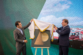 حسین افشین، معاون علمی و فناوری رئیس جمهور در مراسم افتتاحیه نمایشگاه توانمندی‌های اقتصاد دریا محور