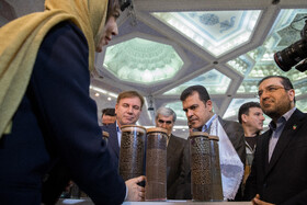 حسین افشین، معاون علمی و فناوری رئیس جمهور در مراسم افتتاحیه نمایشگاه توانمندی‌های اقتصاد دریا محور