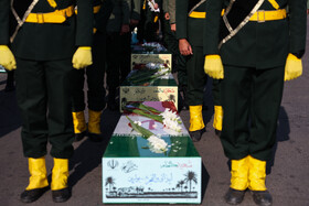 آیین استقبال از پیکرهای مطهر شهدای گمنام - مشهد
