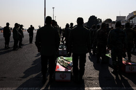 آیین استقبال از پیکرهای مطهر شهدای گمنام - مشهد
