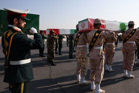 آیین استقبال از پیکرهای مطهر شهدای گمنام - مشهد
