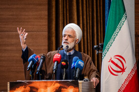 حجت‌الاسلام والمسلمین مجید انصاری،  معاون حقوقی رئیس‌جمهور در همایش بین المللی جانبازان شیمیایی