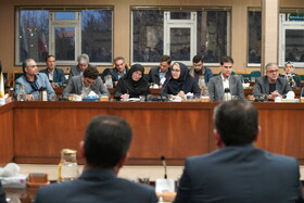 نشست شینا انصاری معاون رئیس‌جمهور و رئیس سازمان حفاظت محیط زیست کشور با کارکنان اداره کل حفاظت محیط زیست استان اردبیل