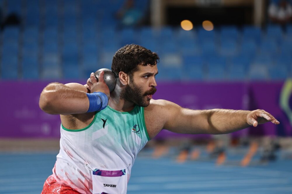 مدال نقره پرتابگر ایران در ریاض/ طیبی فقط ۴ سانتی متر تا طلا کم آورد