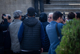  اسکندر مؤمنی، وزیر کشور در حاشیه جلسه هیات دولت - ۲۸ آبان