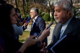  سید رضا صالحی‌امیری، وزیر میراث فرهنگی، گردشگری و صنایع‌دستی و محمدرضا ظفرقندی، وزیر بهداشت، درمان و آموزش پزشکی در حاشیه جلسه هیات دولت - ۲۸ آبان