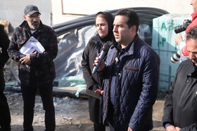 آرش امین‌بخش ، شهردار منطقه سه تبریز در بازدید اصحاب رسانه از پروژه‌های شهرداری منطقه ۳ تبریز