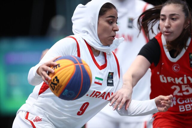 شکست دختران بسکتبال ایران از ترکیه در نیمه‌نهایی بازی‌های اسلامی