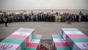 ورود پیکر ۴ شهید گمنام به سیستان و بلوچستان