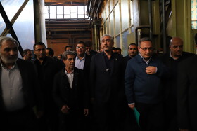 بازدید سید علی مدنی زاده، وزیر امور اقتصاد از مجتمع ماشین‌سازی تبریز