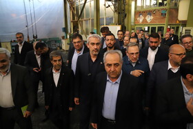 بازدید سید علی مدنی زاده، وزیر امور اقتصاد از مجتمع ماشین‌سازی تبریز