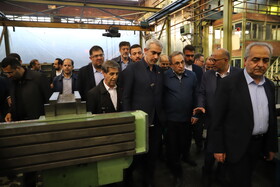 بازدید سید علی مدنی زاده، وزیر امور اقتصاد از مجتمع ماشین‌سازی تبریز