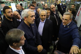 بازدید سید علی مدنی زاده، وزیر امور اقتصاد از مجتمع ماشین‌سازی تبریز