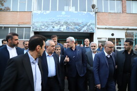 بازدید سید علی مدنی زاده، وزیر امور اقتصاد از مجتمع ماشین‌سازی تبریز