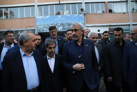 بازدید سید علی مدنی زاده، وزیر امور اقتصاد از مجتمع ماشین‌سازی تبریز