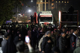 آیین استقبال از پیکرهای مطهر شهدای گمنام - کاشان