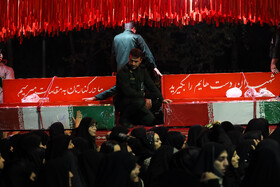 آیین استقبال از پیکرهای مطهر شهدای گمنام - کاشان