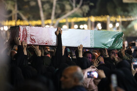 آیین استقبال از پیکرهای مطهر شهدای گمنام - کاشان