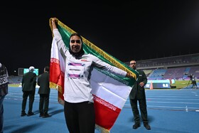 دختر هفتگانه ایران دومین طلایی دوومیدانی در ریاض