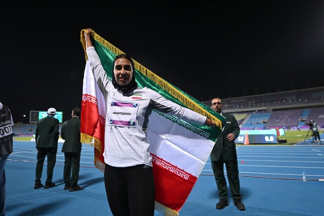 دختر هفتگانه ایران دومین طلایی دوومیدانی در ریاض