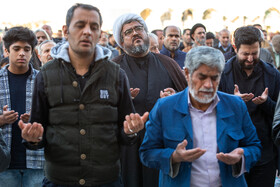 نماز طلب باران در مسجد مقدس جمکران