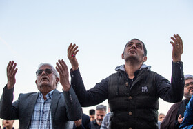 نماز طلب باران در مسجد مقدس جمکران