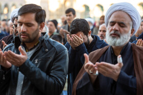 نماز طلب باران در مسجد مقدس جمکران