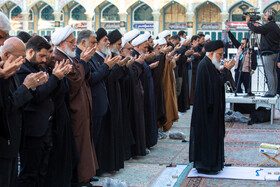 نماز طلب باران در مسجد مقدس جمکران