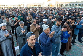نماز طلب باران در مسجد مقدس جمکران