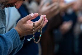 نماز طلب باران در مسجد مقدس جمکران