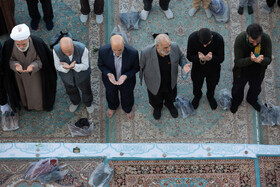 نماز طلب باران در مسجد مقدس جمکران