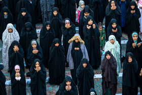 نماز طلب باران در مسجد مقدس جمکران