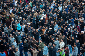 نماز طلب باران در مسجد مقدس جمکران