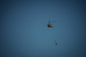 عملیات مهار آتش‌سوزی مناطق کوهستانی روستاهای دلیر و الیت