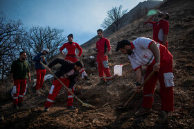 عملیات مهار آتش‌سوزی مناطق کوهستانی روستاهای دلیر و الیت