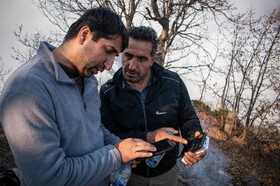 عملیات مهار آتش‌سوزی مناطق کوهستانی روستاهای دلیر و الیت