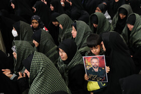 اولین شب مراسم عزاداری ایام شهادت حضرت فاطمةالزهرا سلام‌الله‌علیها در حسینیه امام خمینی(ره)