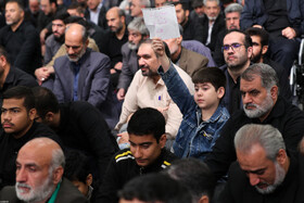 اولین شب مراسم عزاداری ایام شهادت حضرت فاطمةالزهرا سلام‌الله‌علیها در حسینیه امام خمینی(ره)