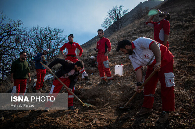 ۴۹ سورتی پرواز توسط بالگردهای هلال‌احمر در حادثه حریق جنگل‌های الیت
