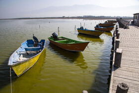 پسروی آب در ساحل بندرگز خلیج گرگان