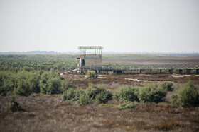 پسروی آب در ساحل بندرگز خلیج گرگان