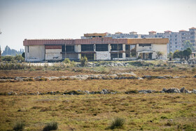 پسروی آب در ساحل بندرگز خلیج گرگان